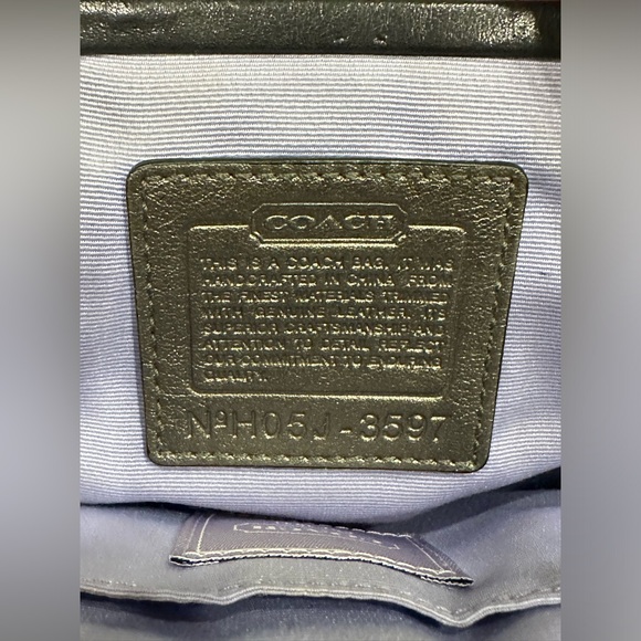 Coach shine black Lurex metallic frame kiss lock clutch wallet - Picture 4 of 8